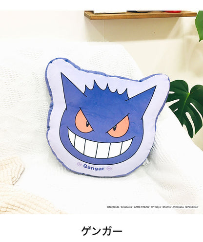 ポケットモンスター ダイカットクッション ピカチュウ イーブイ ゲンガー ヤドン ポッチャマ もちもちフェイスクッション ポケモン キャラクター 可愛い かわいい プレゼント(代引不可)