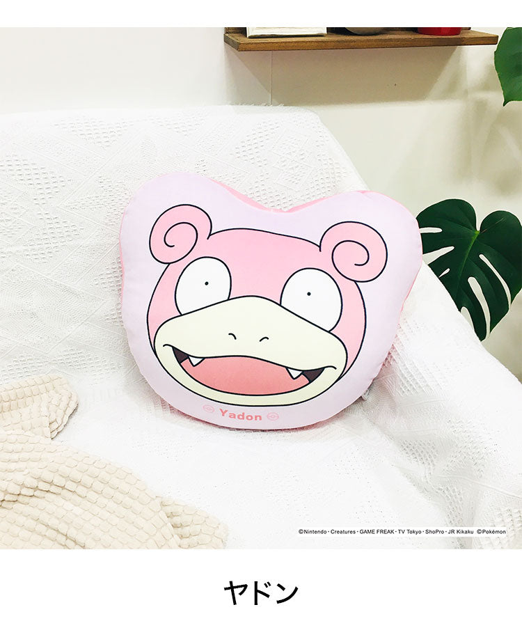 ポケットモンスター ダイカットクッション ピカチュウ イーブイ ゲンガー ヤドン ポッチャマ もちもちフェイスクッション ポケモン キャラクター 可愛い かわいい プレゼント(代引不可)