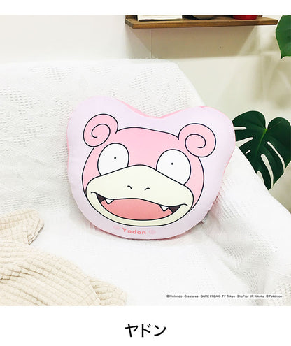 ポケットモンスター ダイカットクッション ピカチュウ イーブイ ゲンガー ヤドン ポッチャマ もちもちフェイスクッション ポケモン キャラクター 可愛い かわいい プレゼント(代引不可)