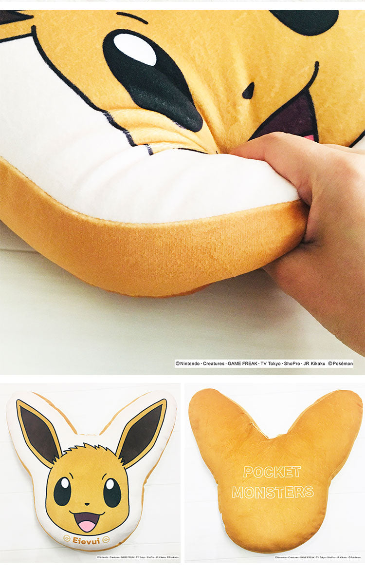 ポケットモンスター ダイカットクッション ピカチュウ イーブイ ゲンガー ヤドン ポッチャマ もちもちフェイスクッション ポケモン キャラクター 可愛い かわいい プレゼント(代引不可)