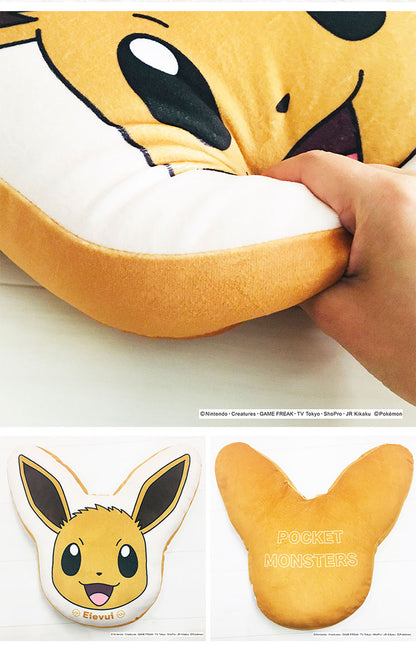 ポケットモンスター ダイカットクッション ピカチュウ イーブイ ゲンガー ヤドン ポッチャマ もちもちフェイスクッション ポケモン キャラクター 可愛い かわいい プレゼント(代引不可)