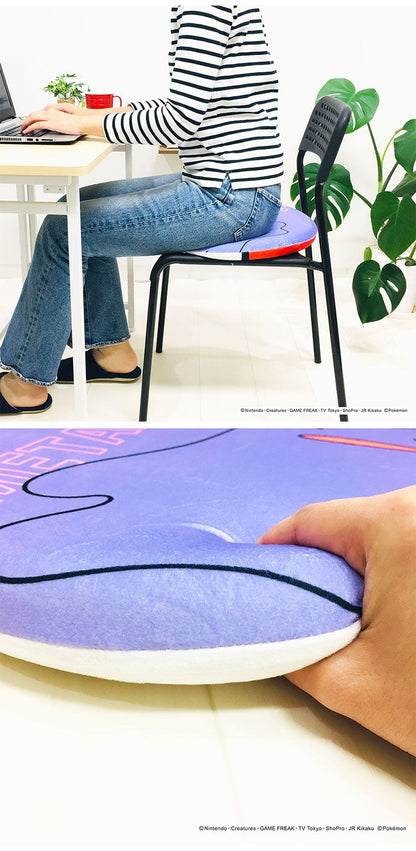ポケットモンスター 低反発チェアパッド ピカチュウ イーブイ ゲンガー ヤドン メタモン ポッチャマ 丸型 円形 クッション 座布団 ポケモン キャラクター 可愛い かわいい プレゼント(代引不可)