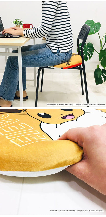ポケットモンスター 低反発チェアパッド ピカチュウ イーブイ ゲンガー ヤドン メタモン ポッチャマ 丸型 円形 クッション 座布団 ポケモン キャラクター 可愛い かわいい プレゼント(代引不可)