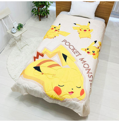 肌掛け布団 ポケモン パルデア ピカチュウ カビゴン キャラクター かわいい こども ジュニア 子ども キッズ プレゼント 贈り物 ギフト 男の子 女の子 クリスマス 誕生日 幼稚園 掛け布団 ふとん(代引不可)