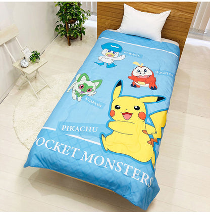 肌掛け布団 ポケモン パルデア ピカチュウ カビゴン キャラクター かわいい こども ジュニア 子ども キッズ プレゼント 贈り物 ギフト 男の子 女の子 クリスマス 誕生日 幼稚園 掛け布団 ふとん(代引不可)