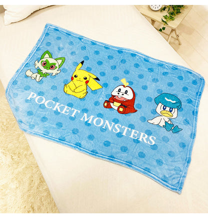 ひざ掛け ポケモン パルデア ピカチュウ カビゴン キャラクター かわいい こども ジュニア 子ども キッズ プレゼント 贈り物 ギフト 男の子 女の子 クリスマス 誕生日 幼稚園 掛け布団 ふとん(代引不可)