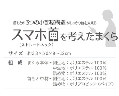 整骨院長監修 スマホ首を考えたまくら リニューアルVer. ソフトタイプ スマホ首 ストレートネック ストレートネック枕 高さ調節可能 高さ調整 洗濯可能 洗える(代引不可)