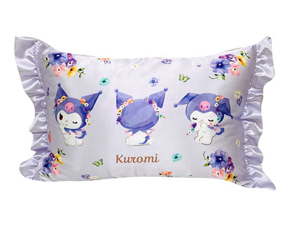 シルキータッチ枕カバー サンリオキャラクターズ ピローカバー フリル付き 肌触り 保湿 sanrio マイメロディ クロミ シナモンロール かわいい pillow cover 睡眠 安眠(代引不可)