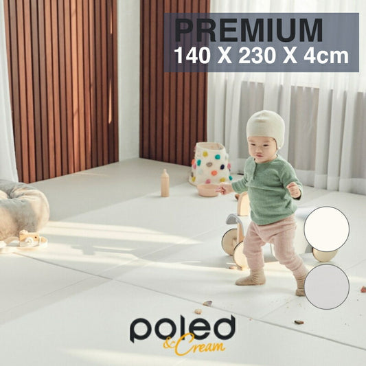 POLED&CREAM ポレッド プレイマット ベビーマット 折りたたみ式マット プレミアム 140×230×4cm 韓国 ベストブランド受賞 防音 おしゃれ クリームハウス 姉妹ブランド 床暖房 床暖房対応 ポールド(代引不可)