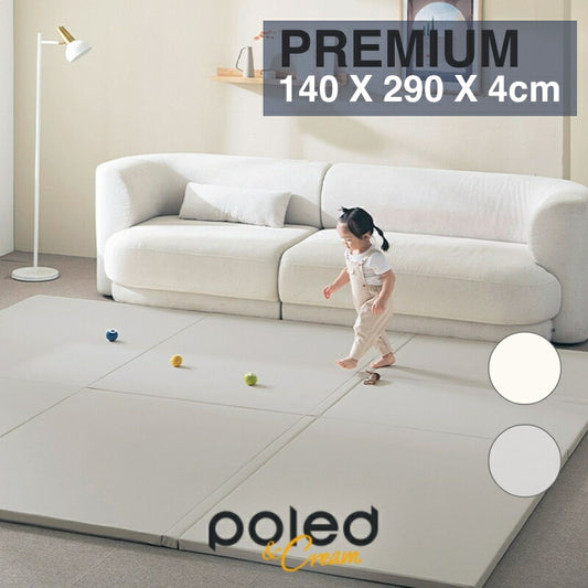 POLED&CREAM ポレッド プレイマット ベビーマット 折りたたみ式マット プレミアム 140×290×4cm 韓国 ベストブランド受賞 防音 おしゃれ クリームハウス 姉妹ブランド 床暖房 床暖房対応 ポールド(代引不可)