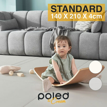 POLED&CREAM ポレッド プレイマット ベビーマット 折りたたみ式マット 140×210×4cm 韓国 ベストブランド受賞 防音 おしゃれ クリームハウス 姉妹ブランド 床暖房 床暖房対応 ポールド(代引不可)