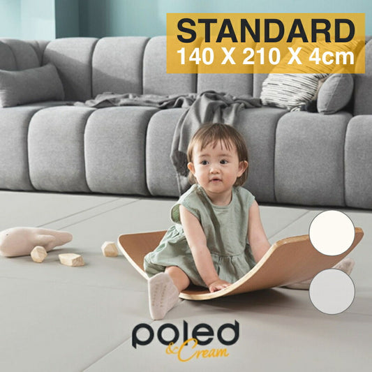 POLED&CREAM ポレッド プレイマット ベビーマット 折りたたみ式マット 140×210×4cm 韓国 ベストブランド受賞 防音 おしゃれ クリームハウス 姉妹ブランド 床暖房 床暖房対応 ポールド(代引不可)