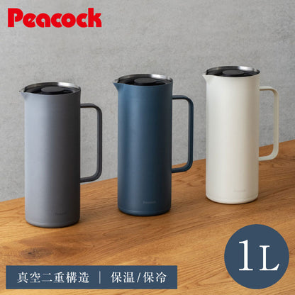 ピーコック 魔法瓶 卓上ポット 保冷 保温 1L リビングポット AHW-101 1リットル 1000ml ステンレスポット テーブルポット ポット 保温ポット 保冷ポット おしゃれ 洗いやすい お手入れ簡単 Peacock