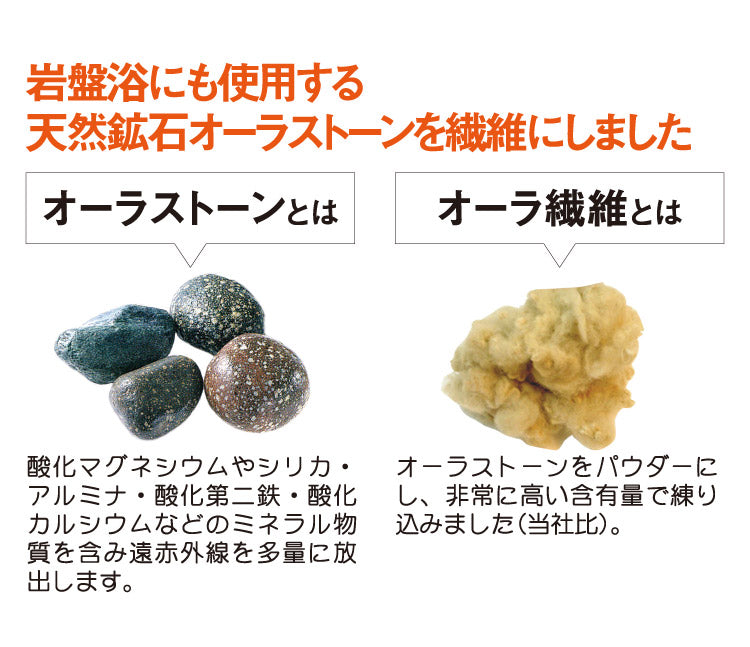 日本産 オーラ岩盤 健康骨ウォーマー 極 ベージュ