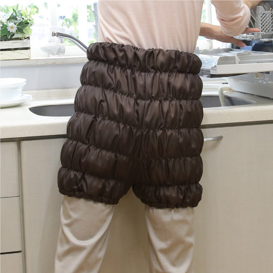 日本産 オーラ岩盤 下腹ウォーマー 極 ブラウン