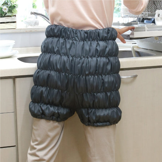 日本産 オーラ岩盤 下腹ウォーマー 極 グレー