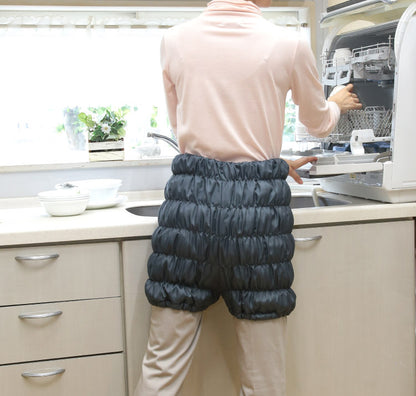 日本産 オーラ岩盤 下腹ウォーマー 極 グレー