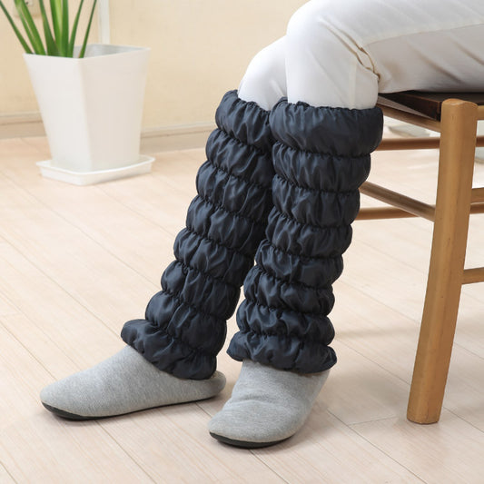 日本産 オーラ岩盤 足首ウォーマー 極 ロング グレー