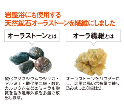 日本産 オーラ岩盤 足首ウォーマー 極 ロング グレー