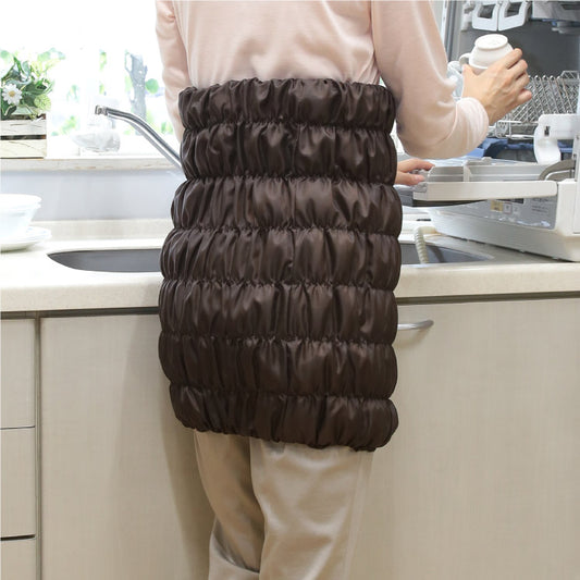 日本産 オーラ岩盤 腹巻ウォーマー 極 ミドル ブラウン