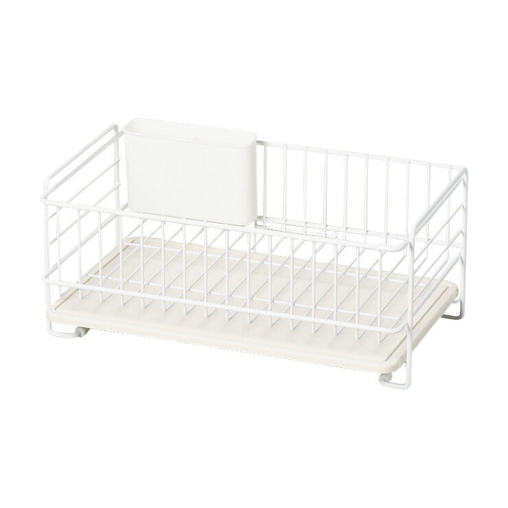 スキット 珪藻土トレー水切りバスケット スリム ホワイト HB-4986 パール金属 キッチン用品 水切り 食器洗い 皿洗い