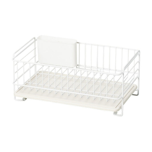 スキット 珪藻土トレー水切りバスケット スリム ホワイト HB-4986 パール金属 キッチン用品 水切り 食器洗い 皿洗い