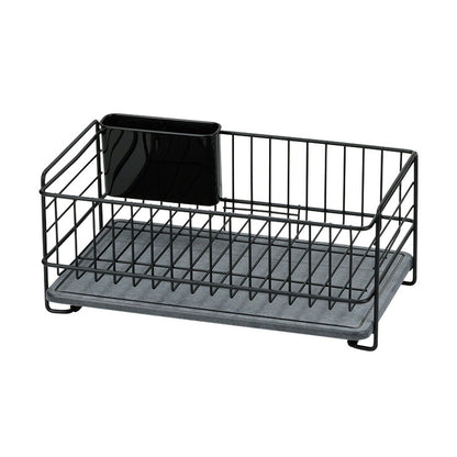 スキット 珪藻土トレー水切りバスケット スリム ブラック HB-5315 パール金属 キッチン用品 水切り 食器洗い 皿洗い