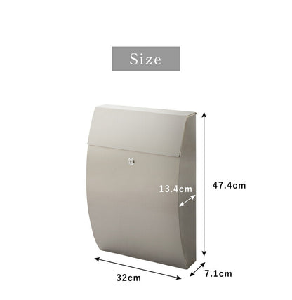 郵便ポスト ステンレス 郵便受け 壁付け 壁掛け郵便ポスト 鍵付き郵便ポスト メールボックス 鍵付 セキュリティ 軽量 POST