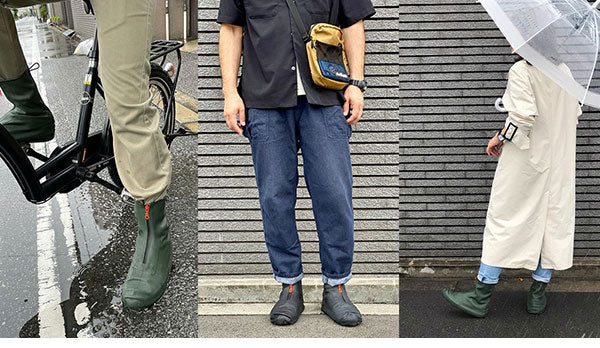 カテバプラス ブーツ型 防水 シューズカバー 22.0~25.5cm ポーチ付き ゴムと複合材だから滑りにくい 安全 ロング パラデック 履きやすい レイン シューズ 雨 台風 豪雨 滑り止め kateva(代引不可)