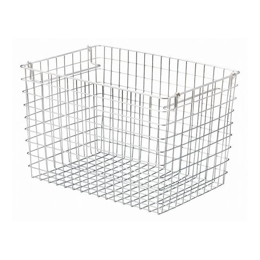 ちどり産業 積み重ね ワイヤーバスケット フル 幅37×奥行26×高さ24cm 55-12 ワイヤー カゴ(代引不可)
