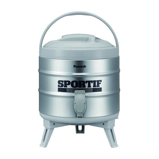 ピーコック魔法瓶工業 ステンレスキーパー 6.1L グレー INS-60K 保温 保冷 抗菌 スポーツ飲料OK ウォータージャグ 大容量(代引不可)