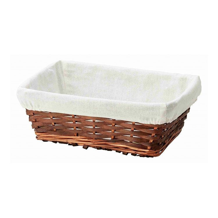 ちどり産業 ポプラ収納1/2 収納 編み ダークブラウン(代引不可)