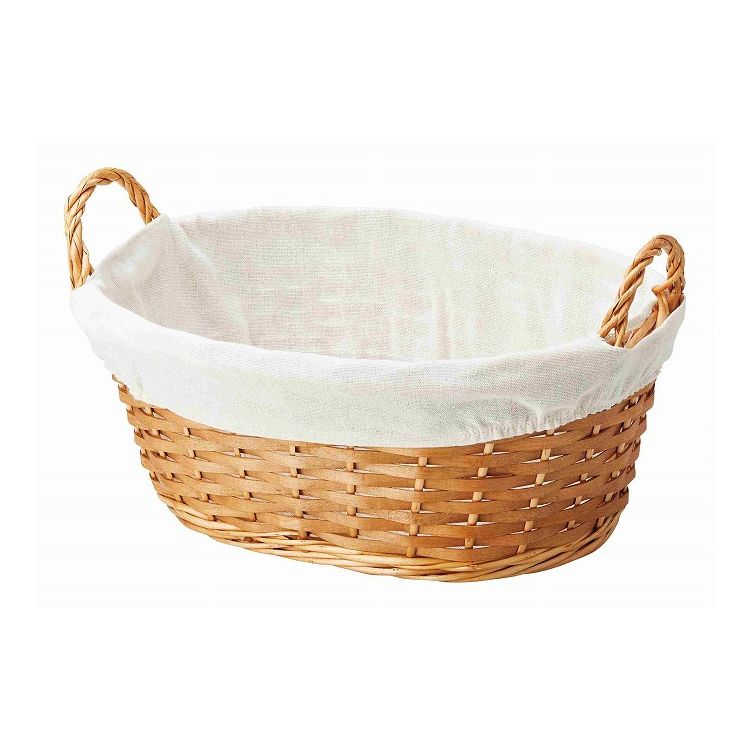 ちどり産業 ポプラバスケット楕円 収納 編み ナチュラル(代引不可)