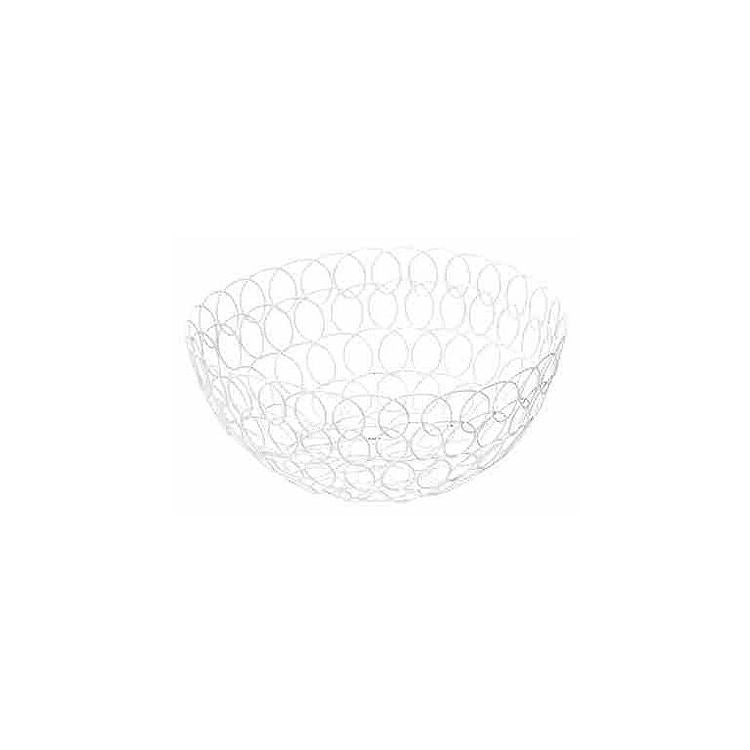 ちどり産業 【2個セット】 クルクルバスケット丸M かご おしゃれ ホワイト(代引不可)