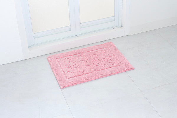 オカ 乾度良好 ファイン バスマット 35×50cm ピンク すぐにサラサラ、足にふんわり抗菌バスマット(代引不可)