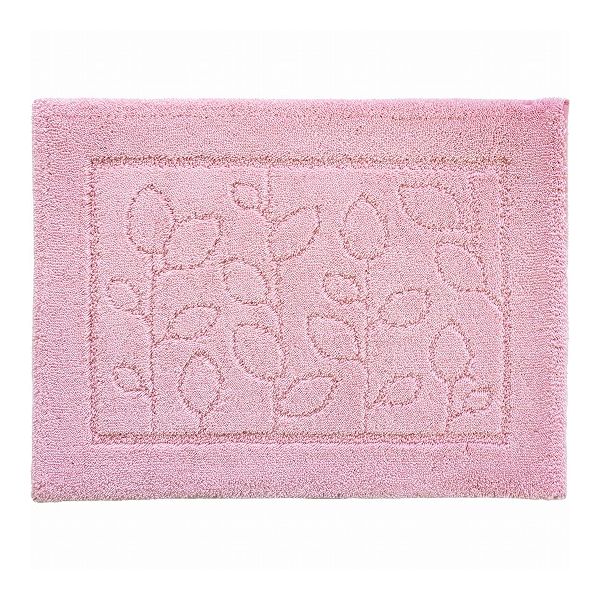 オカ 乾度良好 ファイン バスマット 45×60cm ピンク すぐにサラサラ、足にふんわり抗菌バスマット(代引不可)