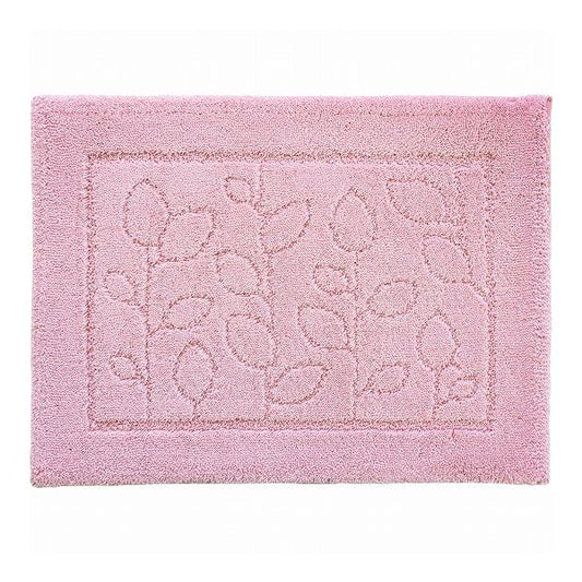 オカ 乾度良好 ファイン バスマット 45×60cm ピンク すぐにサラサラ、足にふんわり抗菌バスマット(代引不可)
