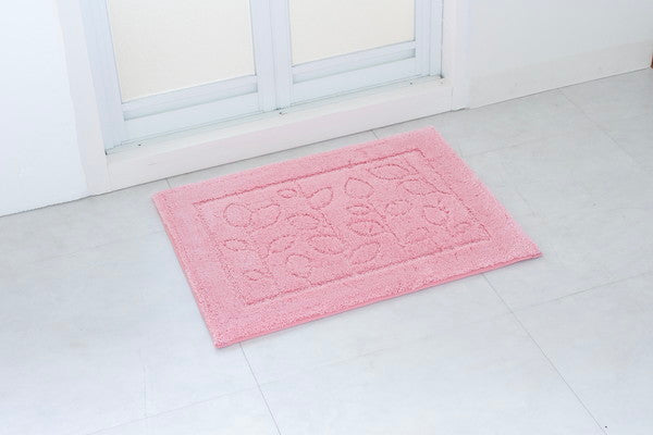 オカ 乾度良好 ファイン バスマット 45×60cm ピンク すぐにサラサラ、足にふんわり抗菌バスマット(代引不可)