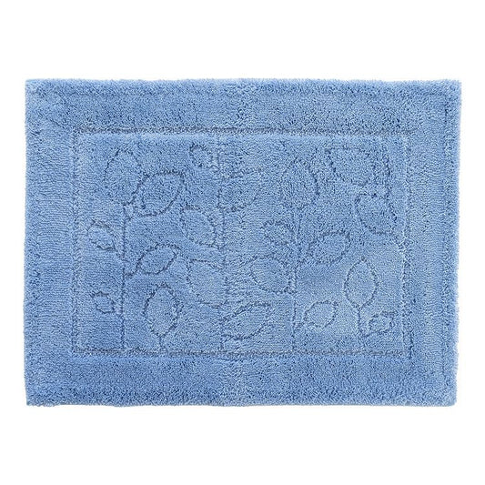 オカ 乾度良好 ファイン バスマット すぐにサラサラ、足にふんわり抗菌バスマット ブルー(代引不可)