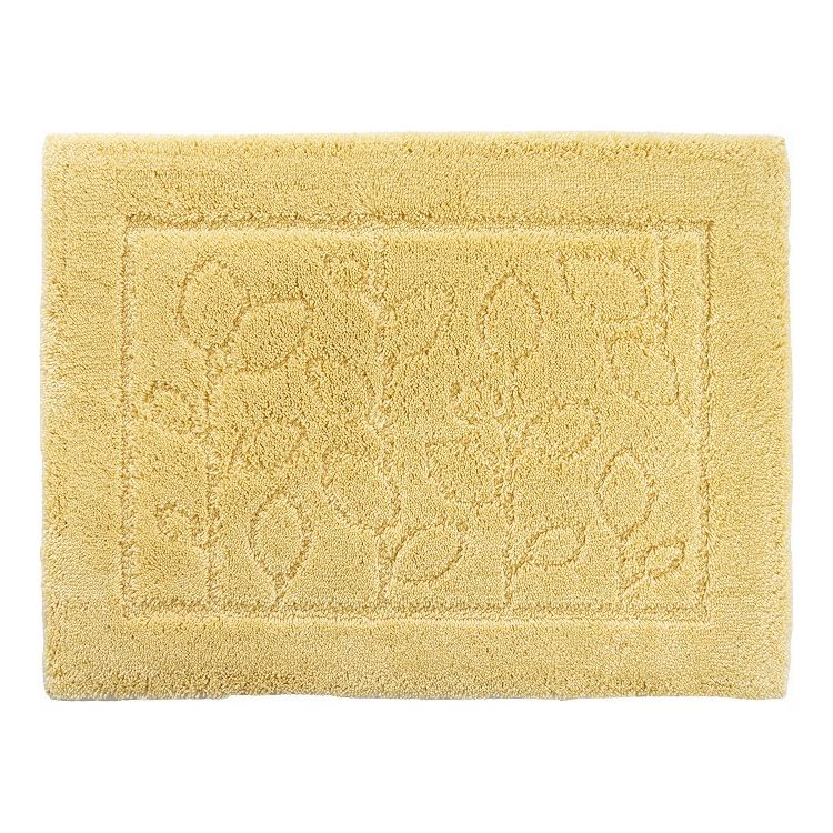 オカ 乾度良好 ファイン バスマット すぐにサラサラ、足にふんわり抗菌バスマット イエロー(代引不可)