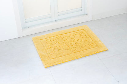 オカ 乾度良好 ファイン バスマット すぐにサラサラ、足にふんわり抗菌バスマット イエロー(代引不可)