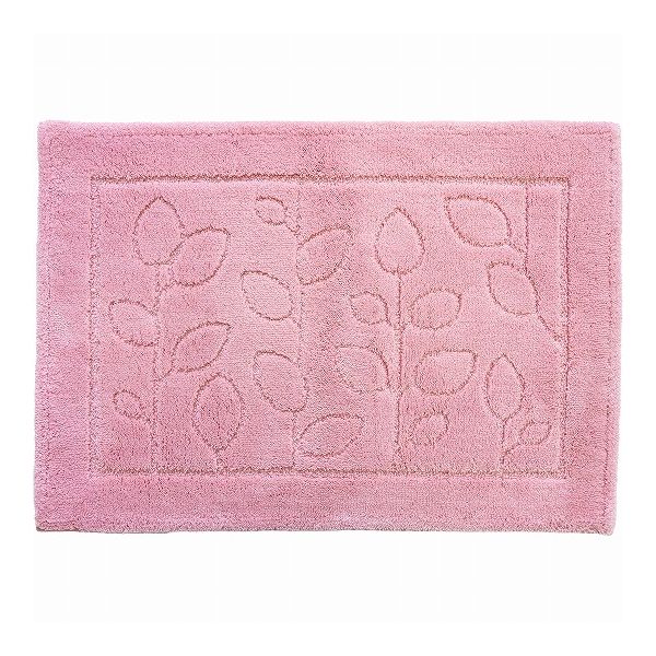 オカ 乾度良好 ファイン バスマット 60×85cm ピンク すぐにサラサラ、足にふんわり抗菌バスマット(代引不可)