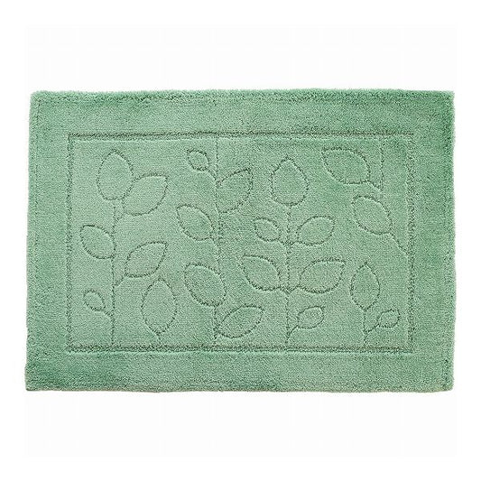 オカ 乾度良好 ファイン バスマット 60×85cm グリーン すぐにサラサラ、足にふんわり抗菌バスマット(代引不可)