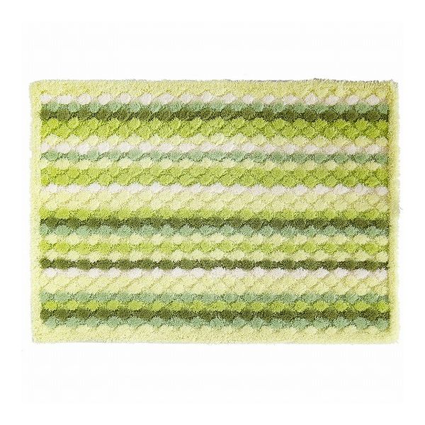 オカ 乾度良好 抗カビプラス バスマット 50×70cm グリーン 裏面抗カビ加工でいつでもキレイ!(代引不可)