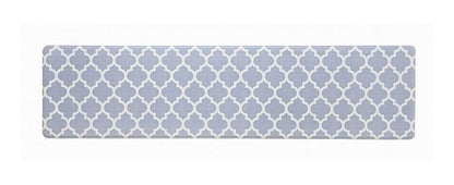 ルックス ササっと拭けるキッチンマット 45×180cm グレー洗濯いらず フローリング 玄関 もちもち クッション(代引不可)