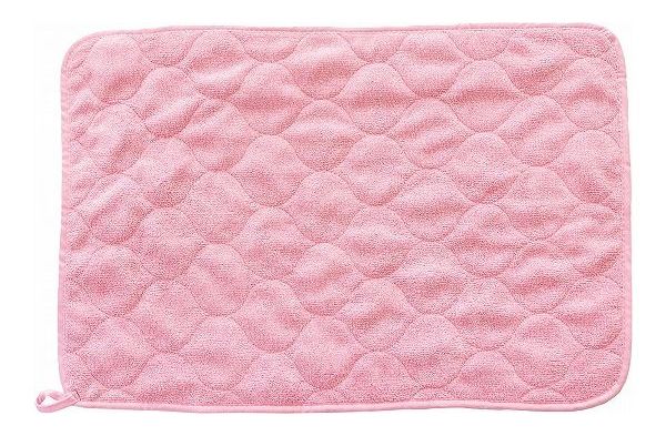 【3個セット】 オカ 足ふきマット 40×60cm ピンク タオル感覚で毎日手軽に洗える「足ふきマット」(代引不可)
