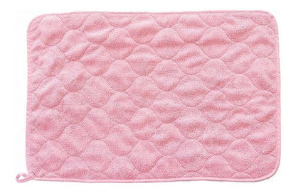 【3個セット】 オカ 足ふきマット 40×60cm ピンク タオル感覚で毎日手軽に洗える「足ふきマット」(代引不可)