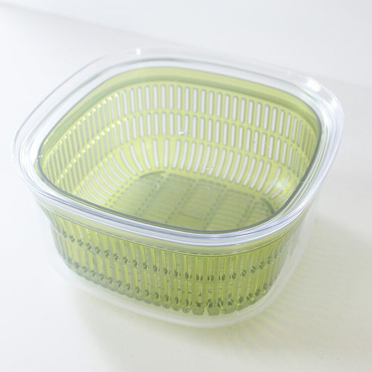オカ プリス ベジマジ あらう レギュラー グリーン野菜 水切り 保存 ざる フタ付き ボウル サラダ 果物(代引不可)