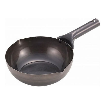 パール金属 鉄職人 極深いため鍋 内径22cm HB-1045炒め鍋 鉄製(代引不可)