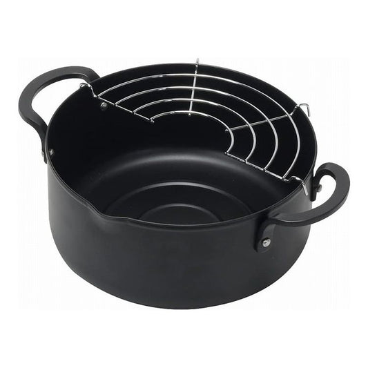 パール金属 チーノ 天ぷら鍋 鉄 内径18cm HB-6579天ぷら鍋 鉄製(代引不可)